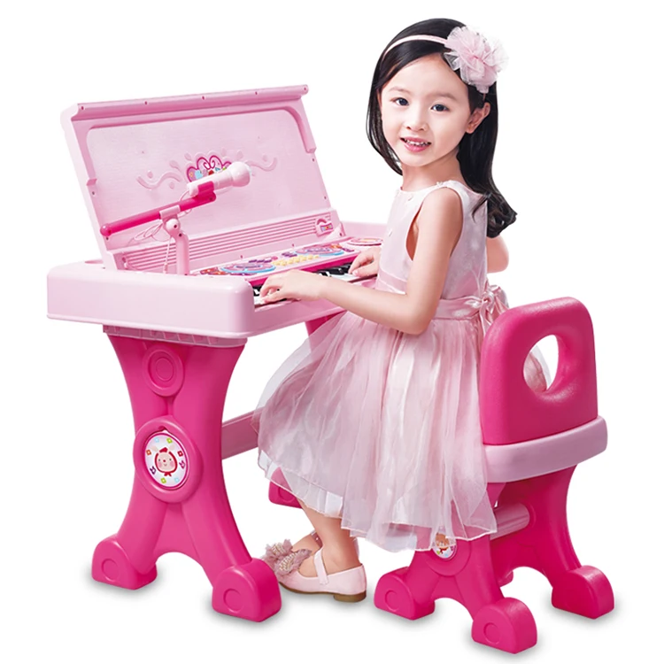 
49 keyboards kids electronic toy piano with desk set multifunction girls musical instrument piano 