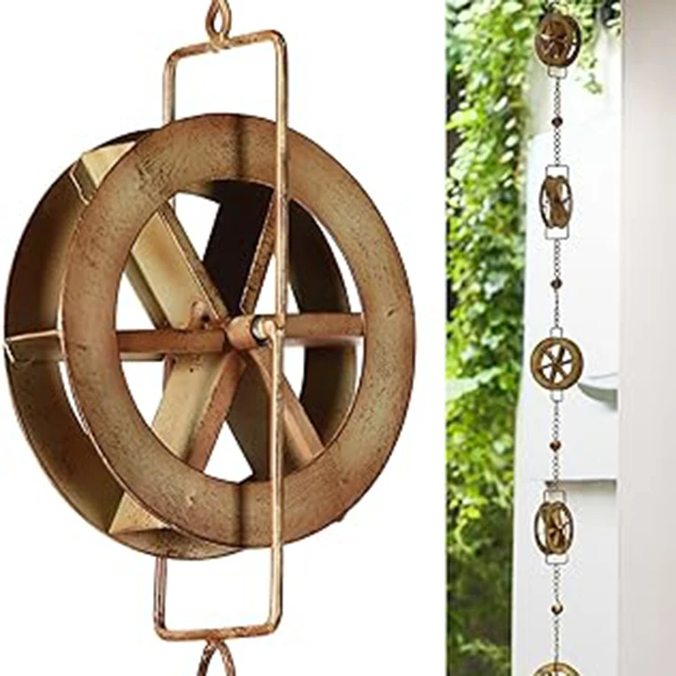 Hot selling custom size Multiple types Good Quality garden decorative rain chain