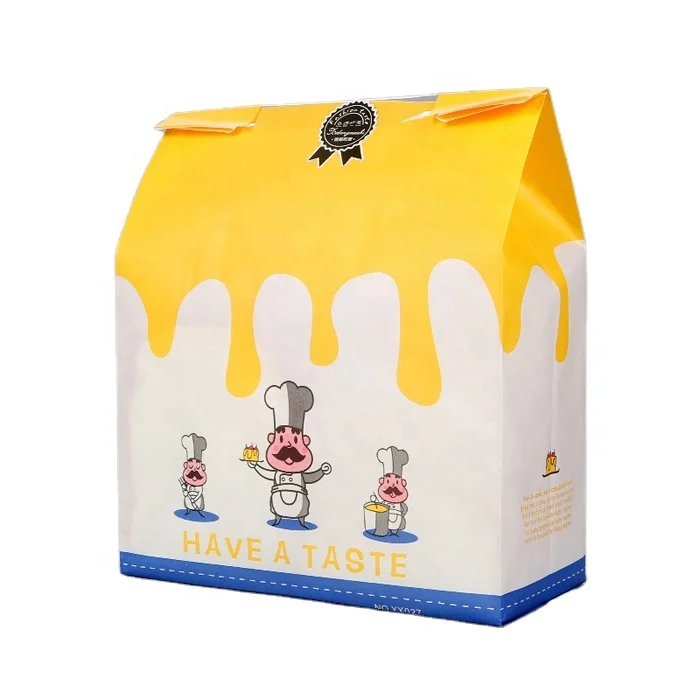 Custom Logo Glassine Waxed Paper Bags Disposable French Fries Fried Chicken Cookie Popcorn Packaging Bags