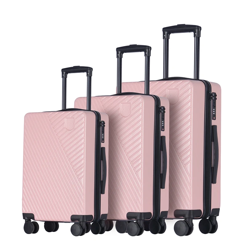 ABS Luggage Travel Bags sets with Weighing handle, Carry on suitcase baggage 20inches trolley bag for travel school