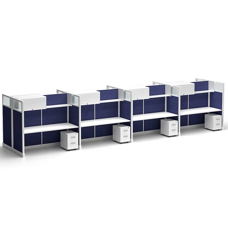 Современная офисная Рабочая станция на заказ, модульные перегородки на 2-4 человека, офисная перегородка