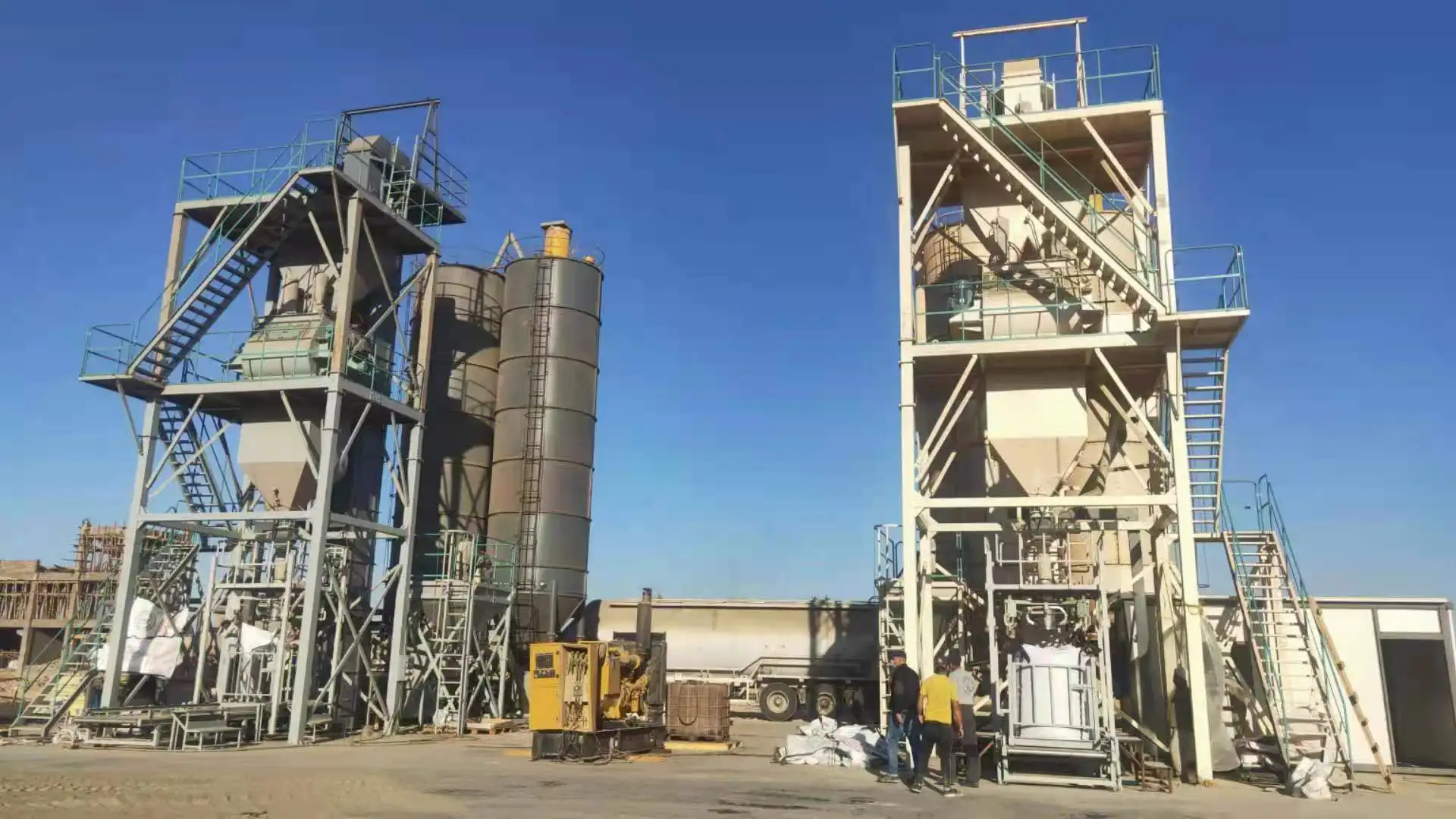 Tile bonding adhesive self-leveling mortar making machine cement glue/putty powder dry mix mortar mixer production line