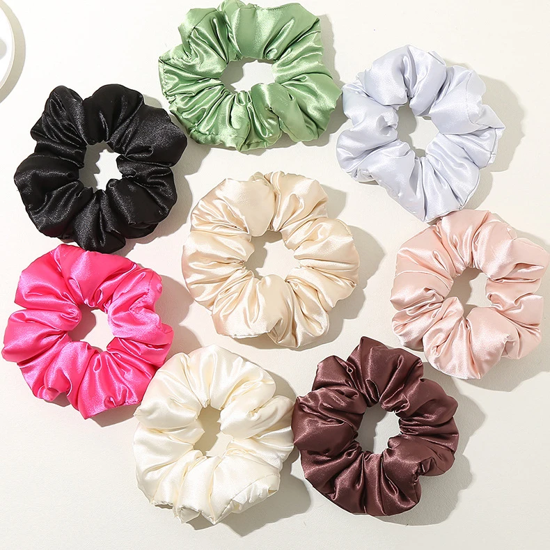 MIO European fashion hair scrunchies big size sponge filled hair loop luxury designer wash face wholesale elastic rubber band