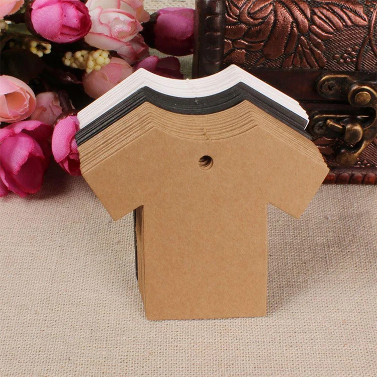 Clothing Hangtag Labels Wholesale Custom Printed Brand Name Logo Hang Swing Paper Tags