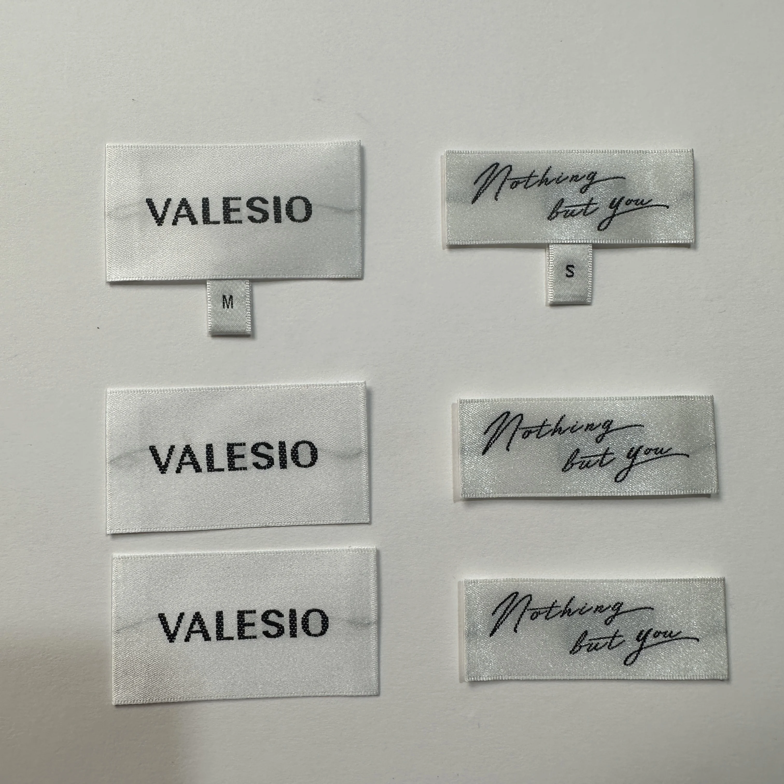 Satin label, soft woven label, custom low MOQ Luxury label Neck label Clothing labels main label