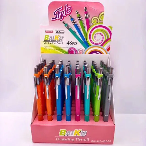 OEM service,colors available mechanical pencils 0.5/0.7mm with rubber grip