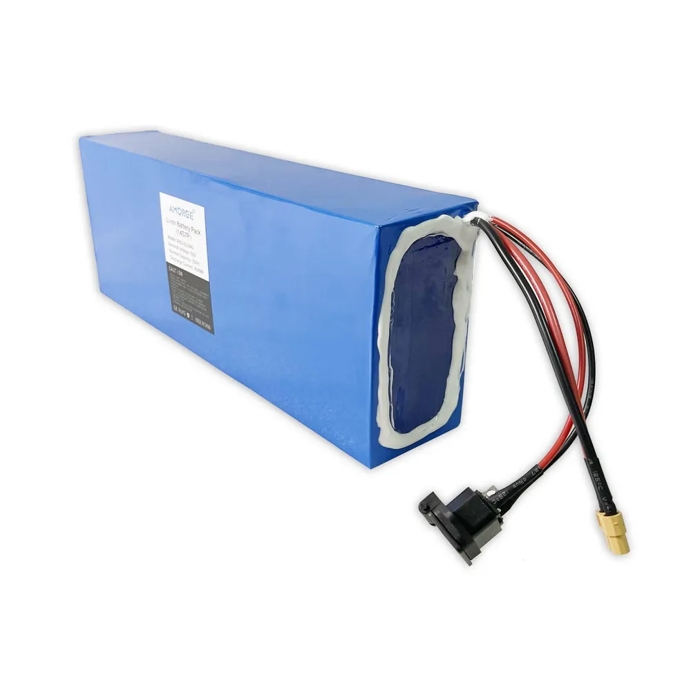 DIY перезаряжаемая литиевая батарея 52v 35ah 14S7P 40AMP Подгонянный аккумулятор
