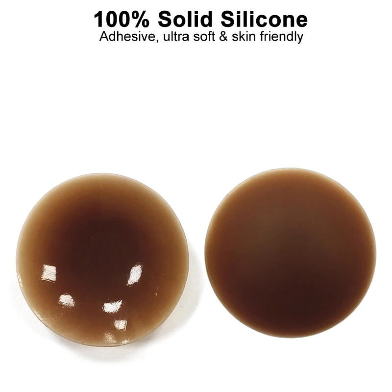 Manufacturer Multicolor Round Shape Bra Matte Silicone Adhesive Stick Nipple Covers Supplier