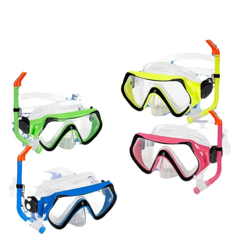Wholesale Silicone Tempered Pc Frame Glass Mirror Short Diving Fins Free Breath Underwater Diving Mask