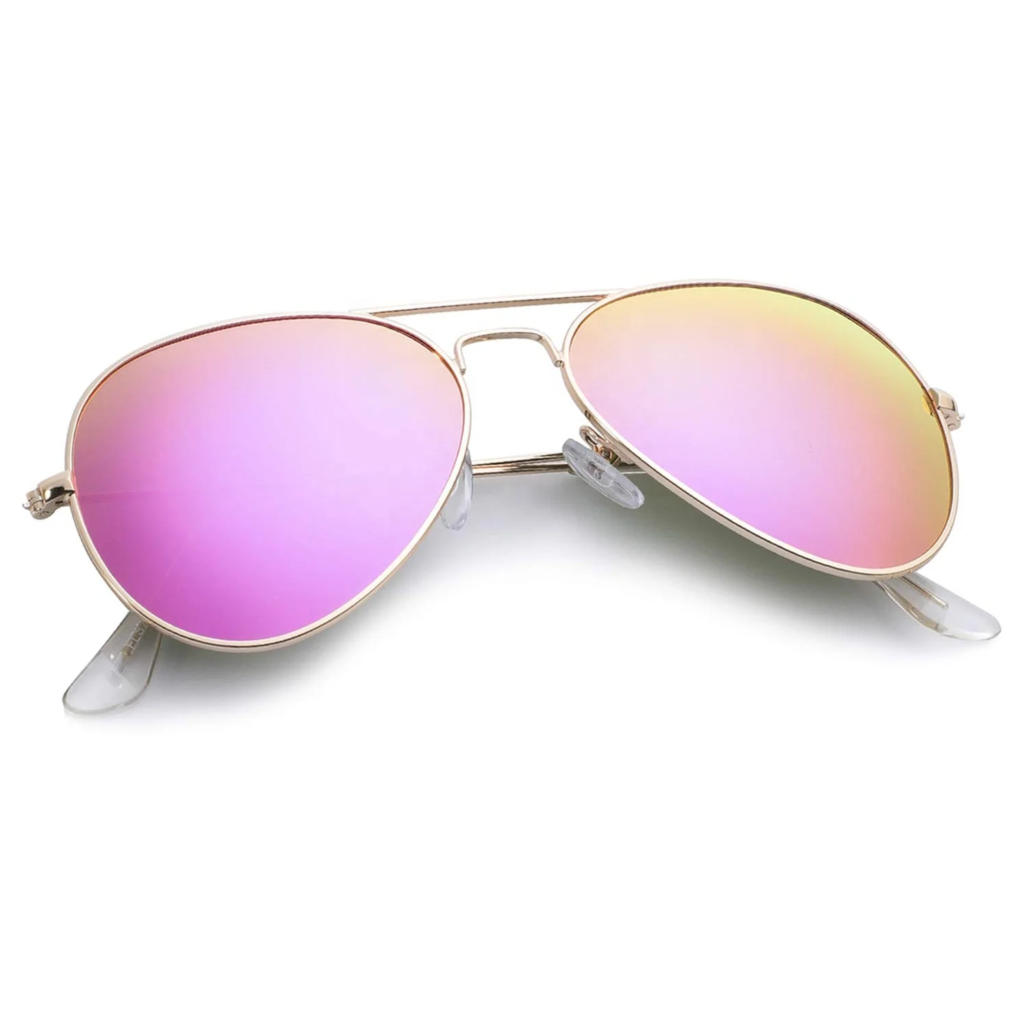 In stock Men Metal Frame Mirror UV400 Polarized Classic Metal Aviation Sunglasses Sun Glasses