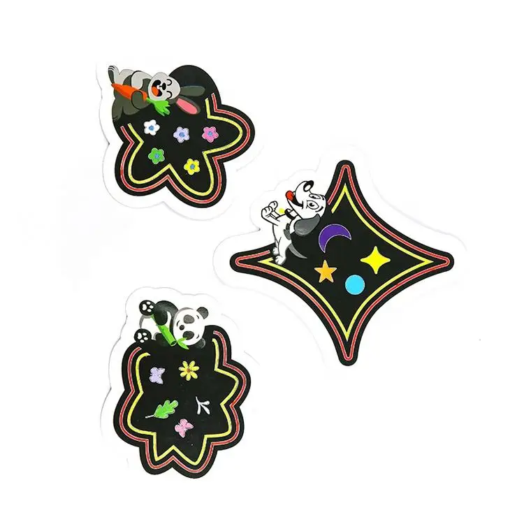 Hot Sell DIY Toy Colorful Self-adhesive Foil Painting Art and Crafts Sets for kids