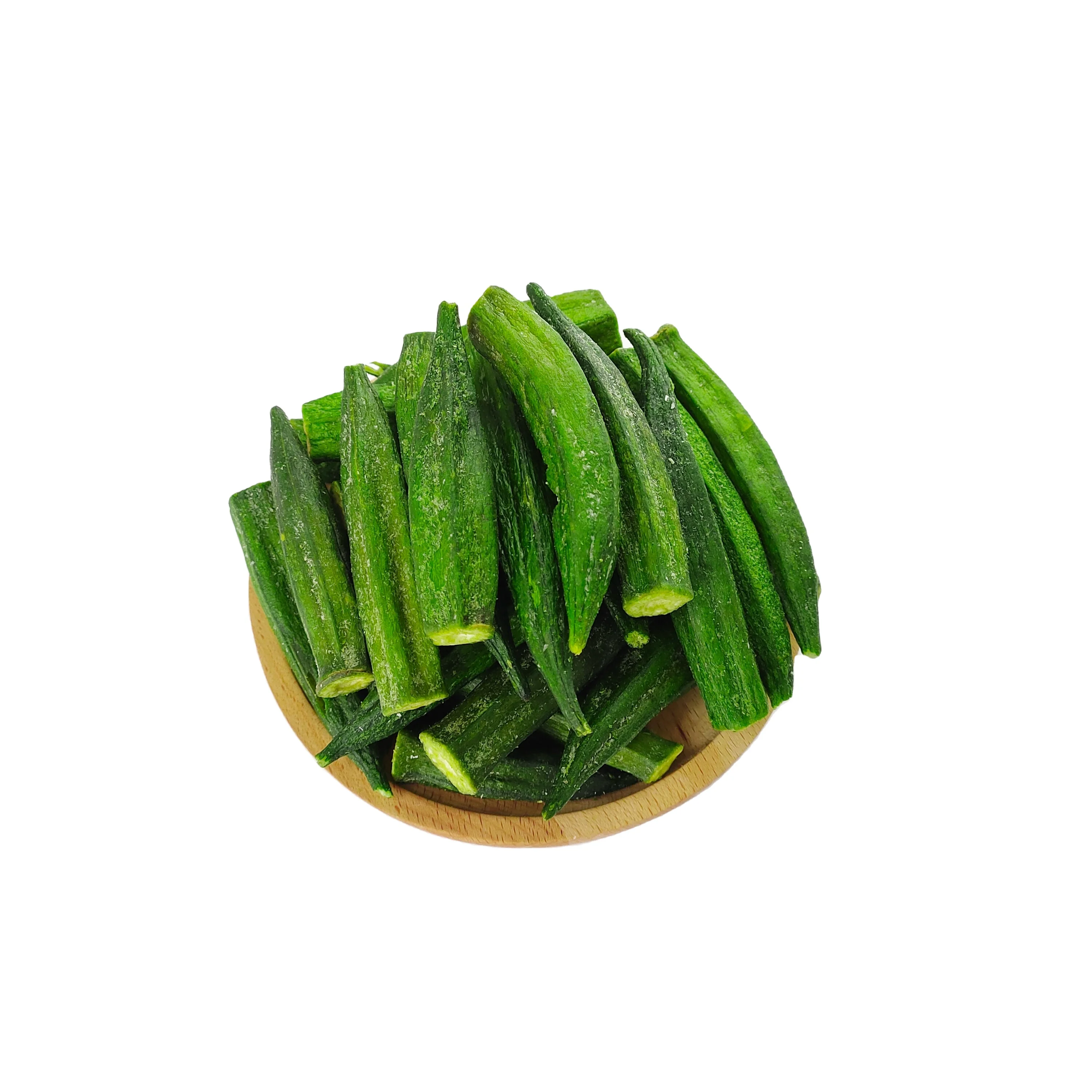 Okra четкие vf вакуумные Жареные Чипсы закуски с фруктами и овощами 100% природа OEM