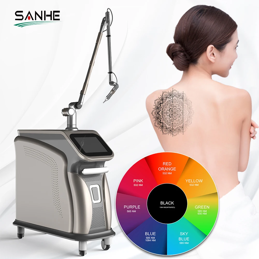 Professional laser 532nm 1064nm Q Switch Yag ND Picosecond Laser Machine for Tattoo Removal