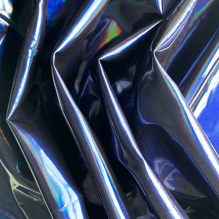 laser pu leather 4 way stretch leather for trousers