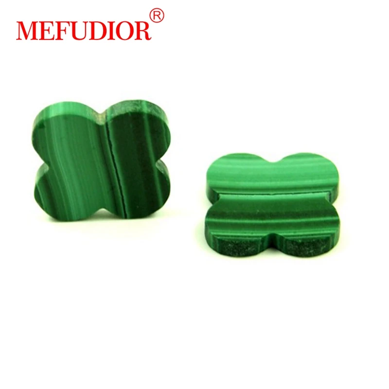 10x10/12x12/14x14mm four clover peacock prices Malachite stone
