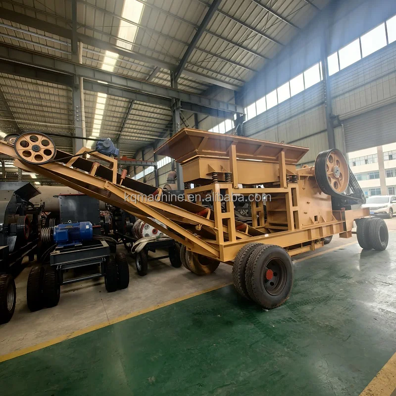 Tyre Type Mobile Crusher Price Small And Medium Portable Granite Gravel Jaw Crusher