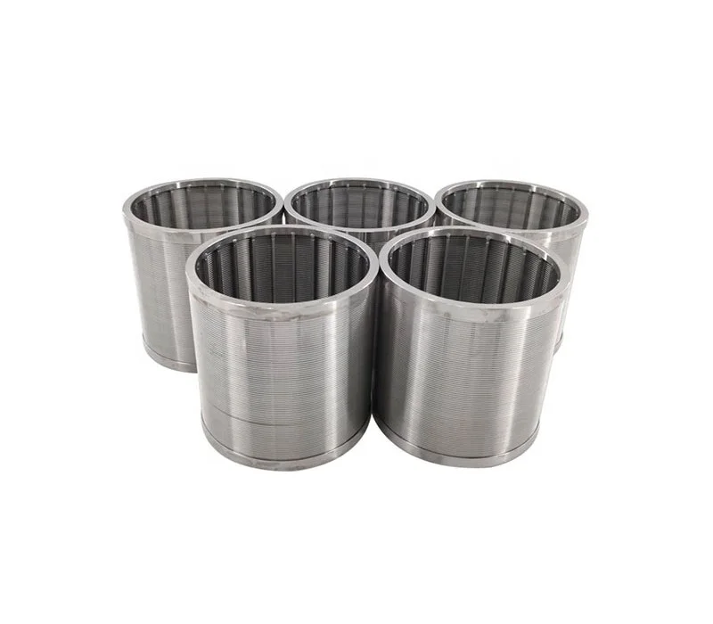 High precision wedge wire screen pipe filter mesh 304 stainless steel wire johnson screen