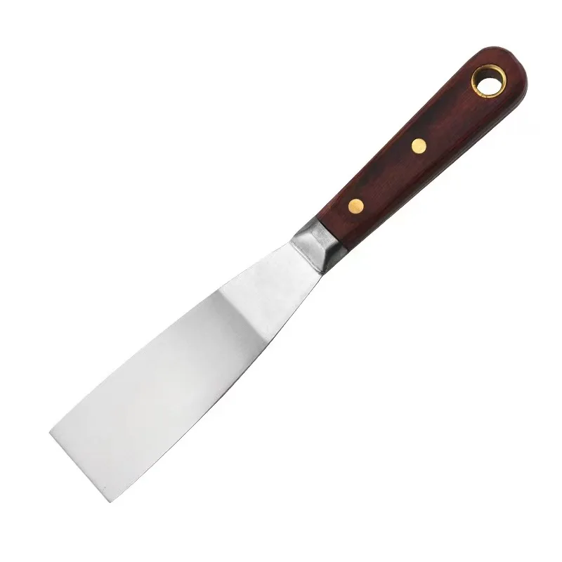 Factory Cheap Full Tang Flexible Stainless Steel Blade Painting Tools Rosewood Handle Putty Knife Knives