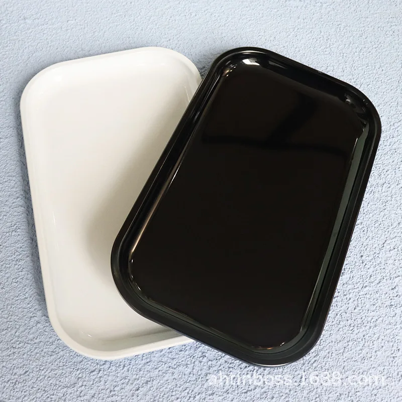 Custom logo printed tin smoke serving tray herb tobacco metal rolling trays wholesale