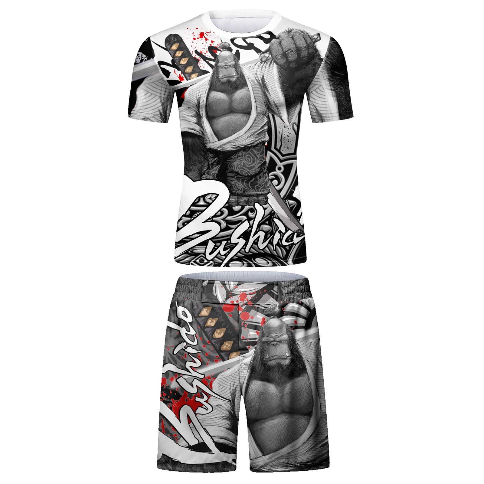 Оптовые пользовательские логотипы mma rushguard bjj rashguard OEM дизайн 85% полиэстер 15% спандекс 160 gsm спортивные костюмы сыпь защита на заказ