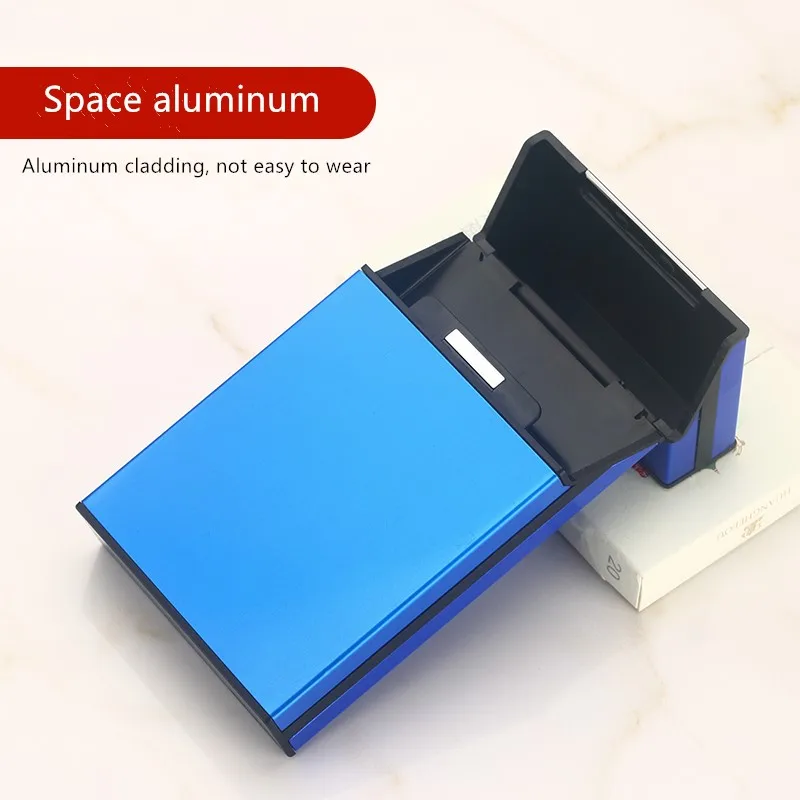 Factory direct supply custom made 20 pcs lady metal cigarette case cigarette box creative aluminum cigaret case slim
