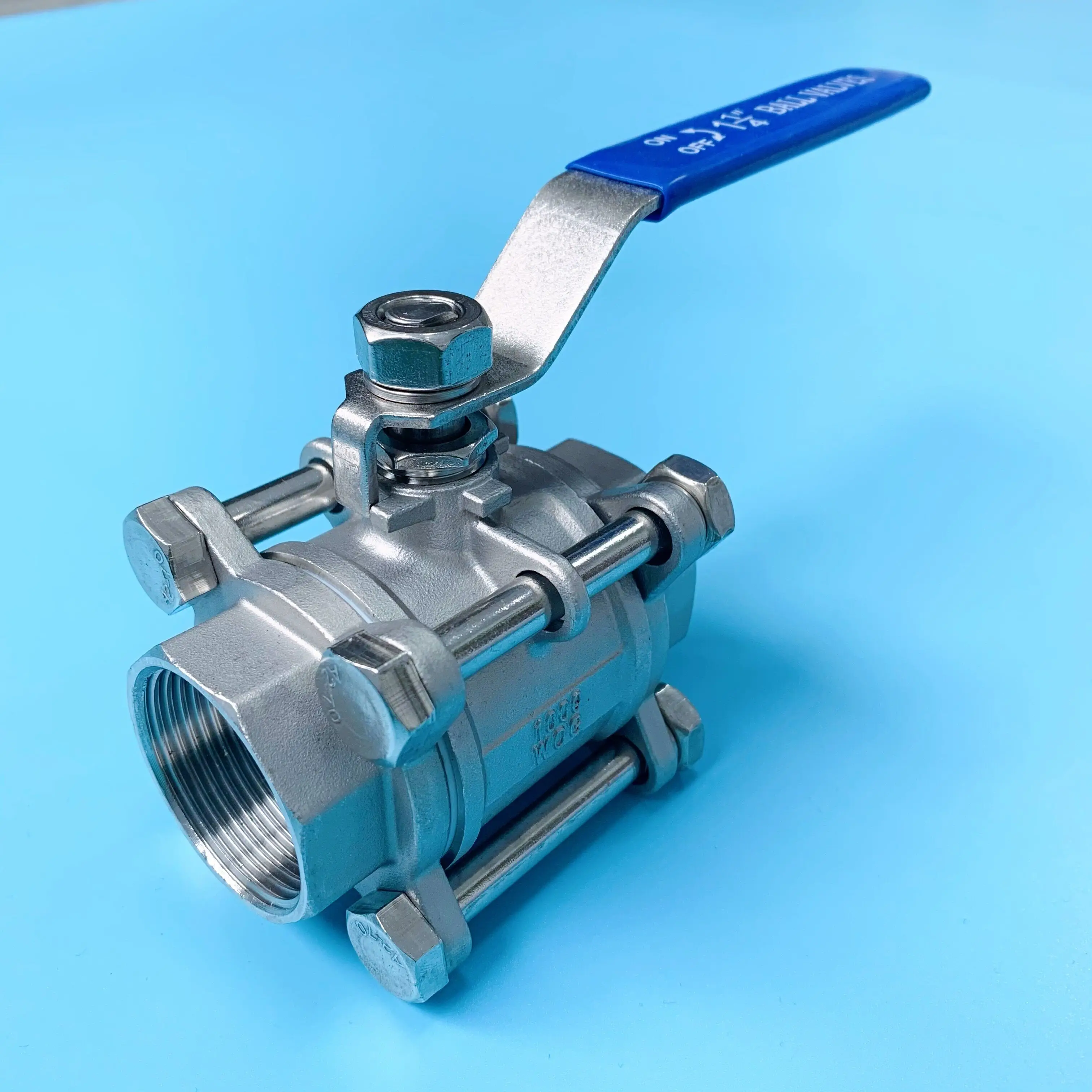 Stainless steel CF8 CF8M Threaded End 3PC Ball Valve