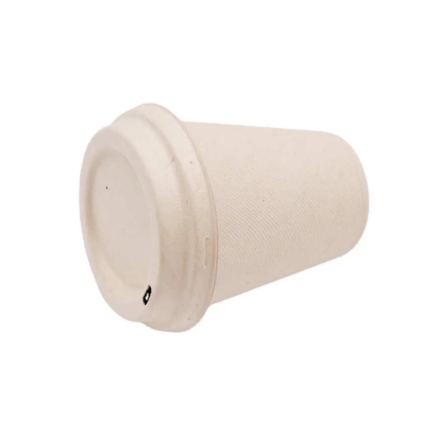 EcoNewLeaf Biodegradable Disposable Sugarcane Bagasse Pulp Paper Coffee Cup Drinking Cup