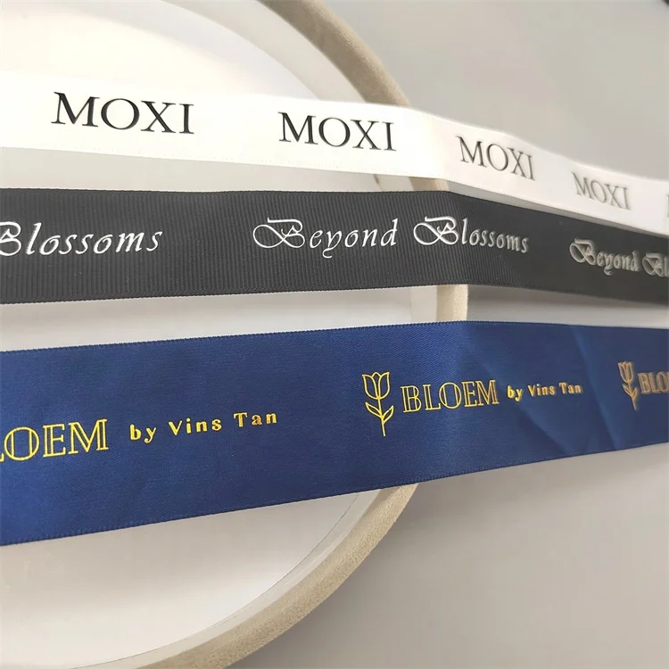 Gift Ribbon Printer Ribbons with Your Own Logo Satin Ribbon