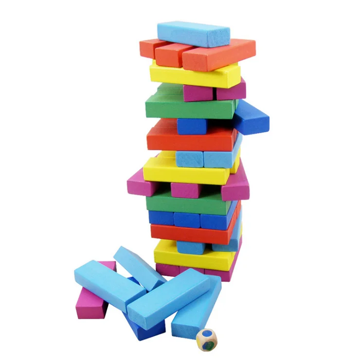 juguetes para los ninos  large stack high blocks  wooden block toys early education puzzle  activity educational toy