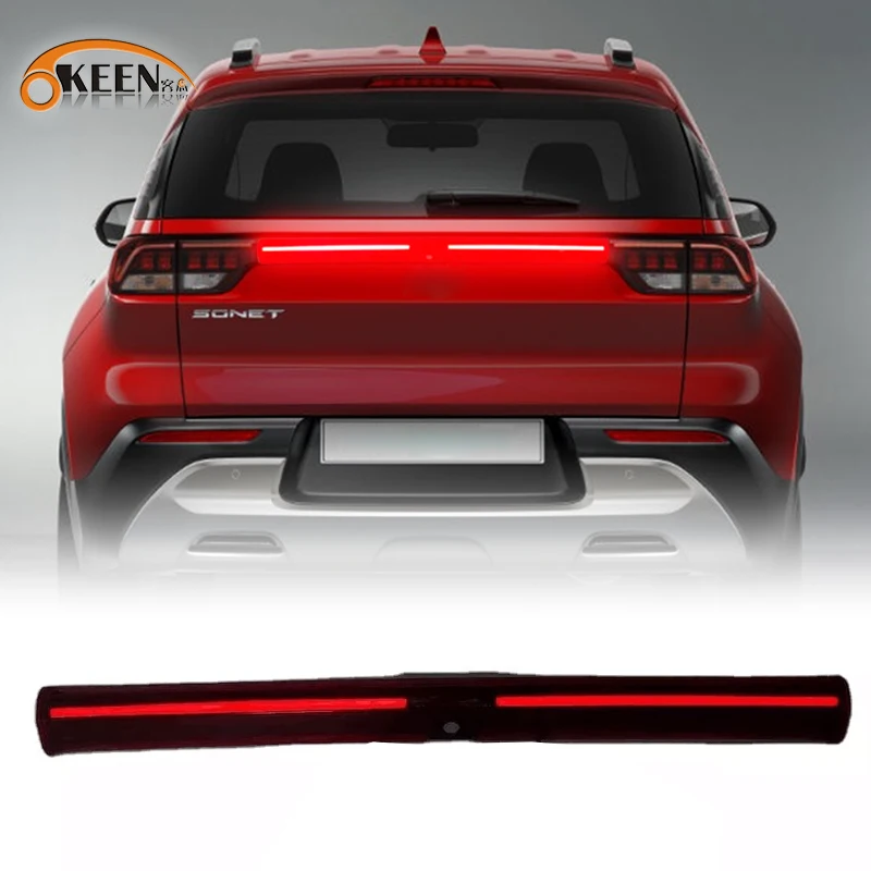 KEEN Car Led Tail Light for Kia Sonet 2020 2021 2022 Rear Trunk Lid Light Brake Warning Flow Turn Signal Bumper Taillight