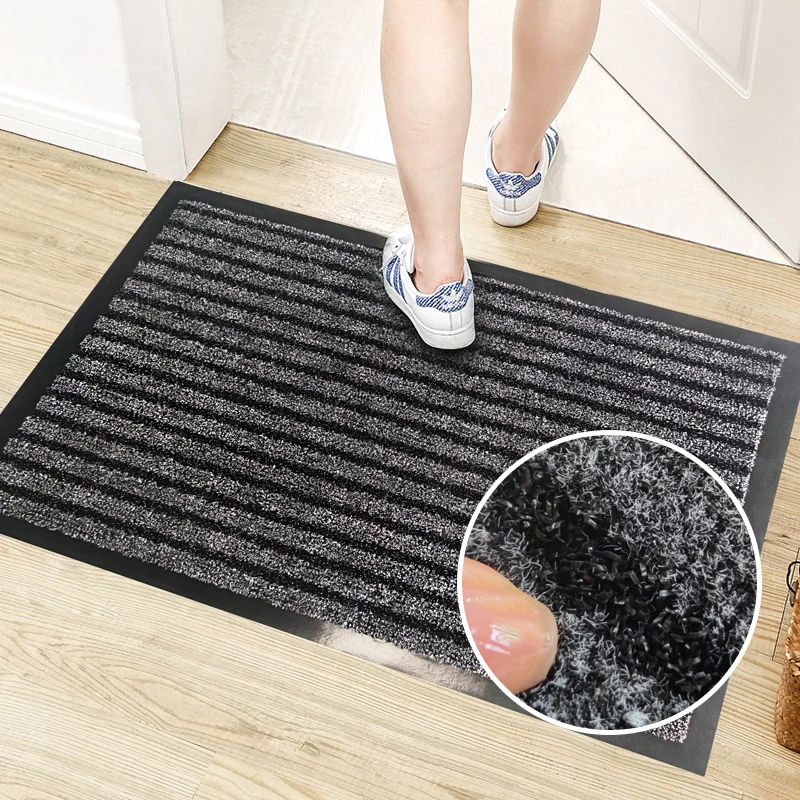 Gracelineбыл анти-скольжения крытый и открытый спереди PVC гренирование разрезной ворс; Дверной коврик