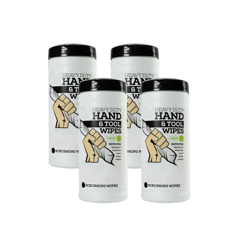 Custom Hand And Tool Cleaning Eco-Friendly Wipes Industrial Wet Wipes Stain Remover Wipes For Adult
