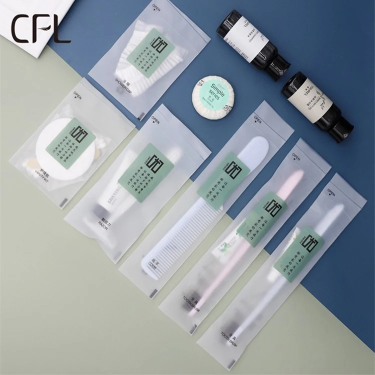 Wholesale Custom Eco Friendly Toiletries Hotel Plastic Combs Soap And Toothpaste Travel Kit