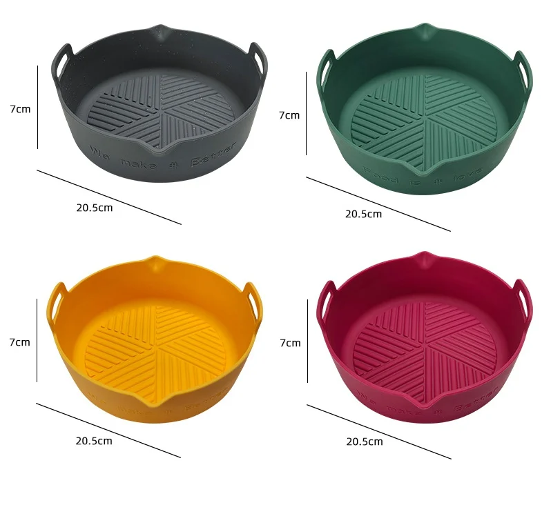 2Pcs Ninja Dual Square Liner Fryers Silicona Baking Reusable Liners No Stick Air Fryer Silicone Pot