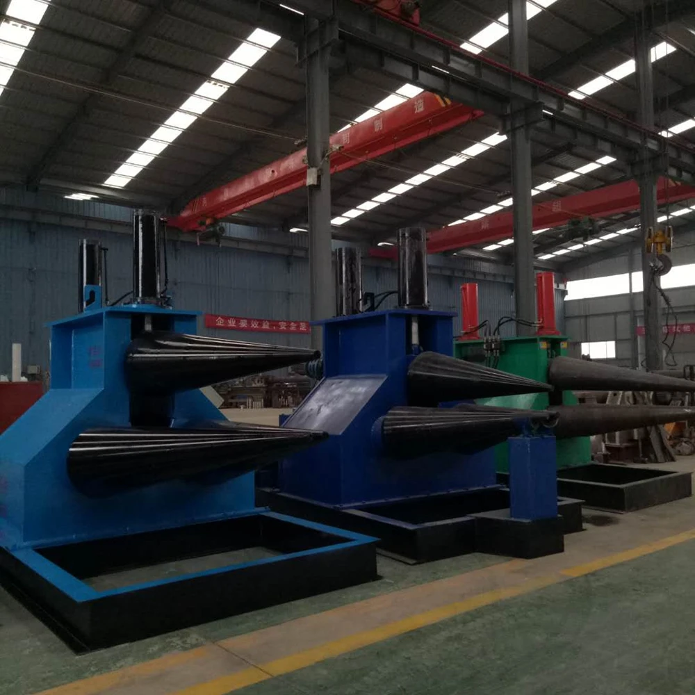 
hydraulic stainless steel pipe making sheet metal cone rolling conical drum rolling machine in India 