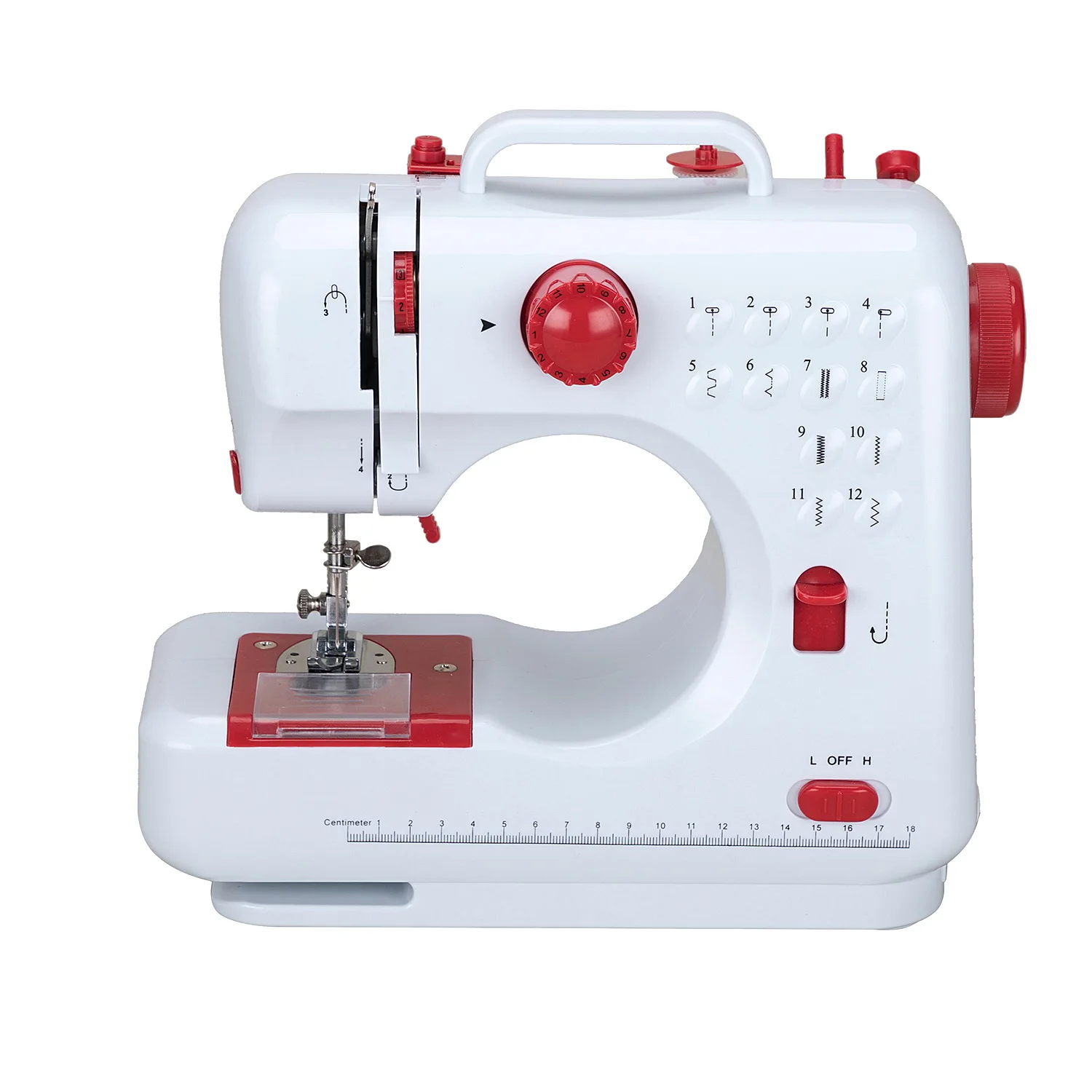 FHSM-505 Import business ideas two speed portable button attaching sewing machine with drawer