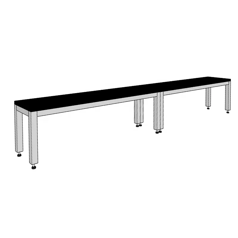 Long Bench Simple Locker Wood Bench Seat with Steel Legs