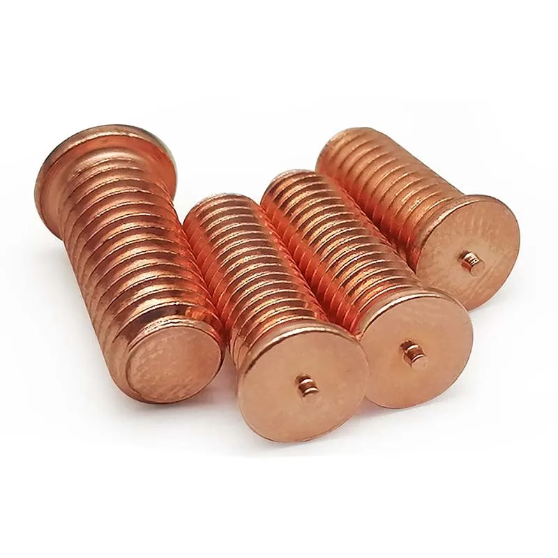 Stainless Steel Copper Plated Cd Flanged Fully Threaded Capacity Discharge Spot Welding Stud Screw