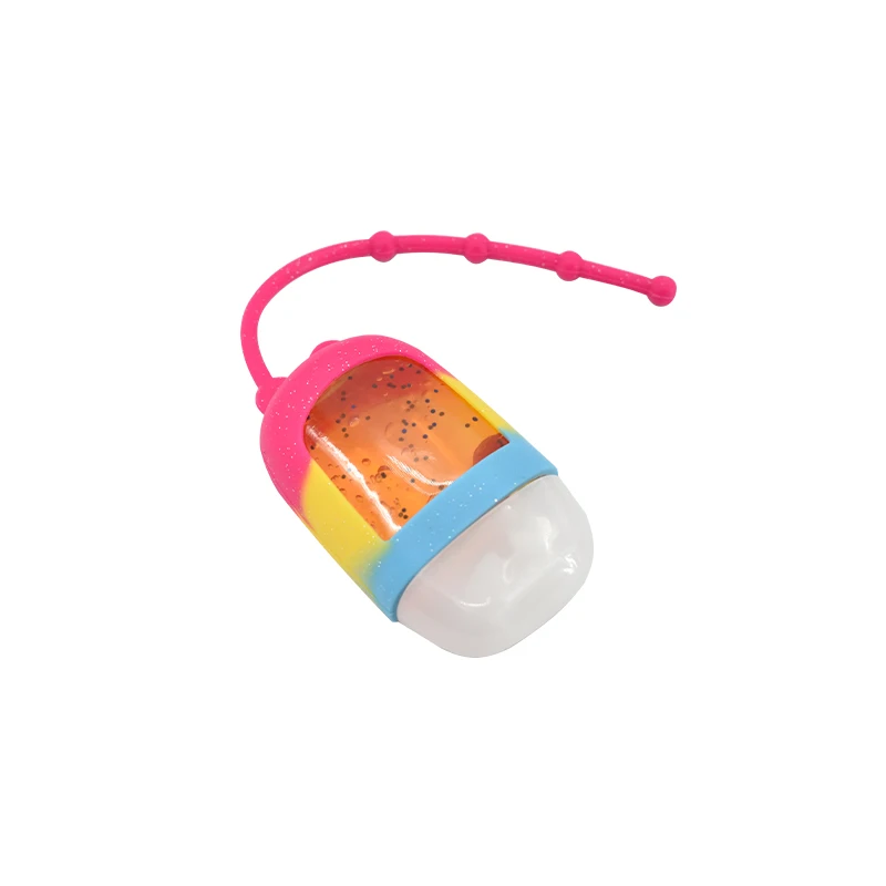 Wholesale Cheap Factory Price Recycled Plastic Bottle And Cartoon Silicone Hand Sanitizer Holder
