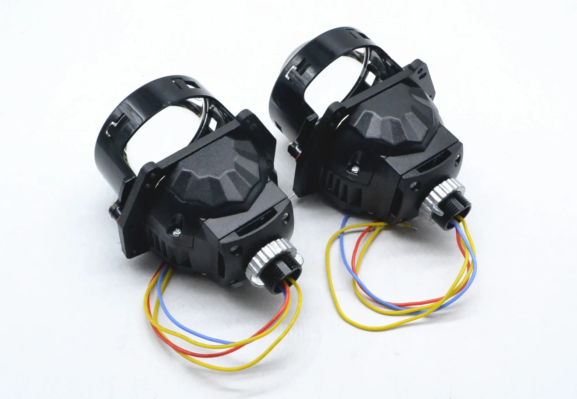 Hot sales H1 bi-led projector lens light 3.0 inch H1 LED  projector lens light with angel eye for motorcycle headlight