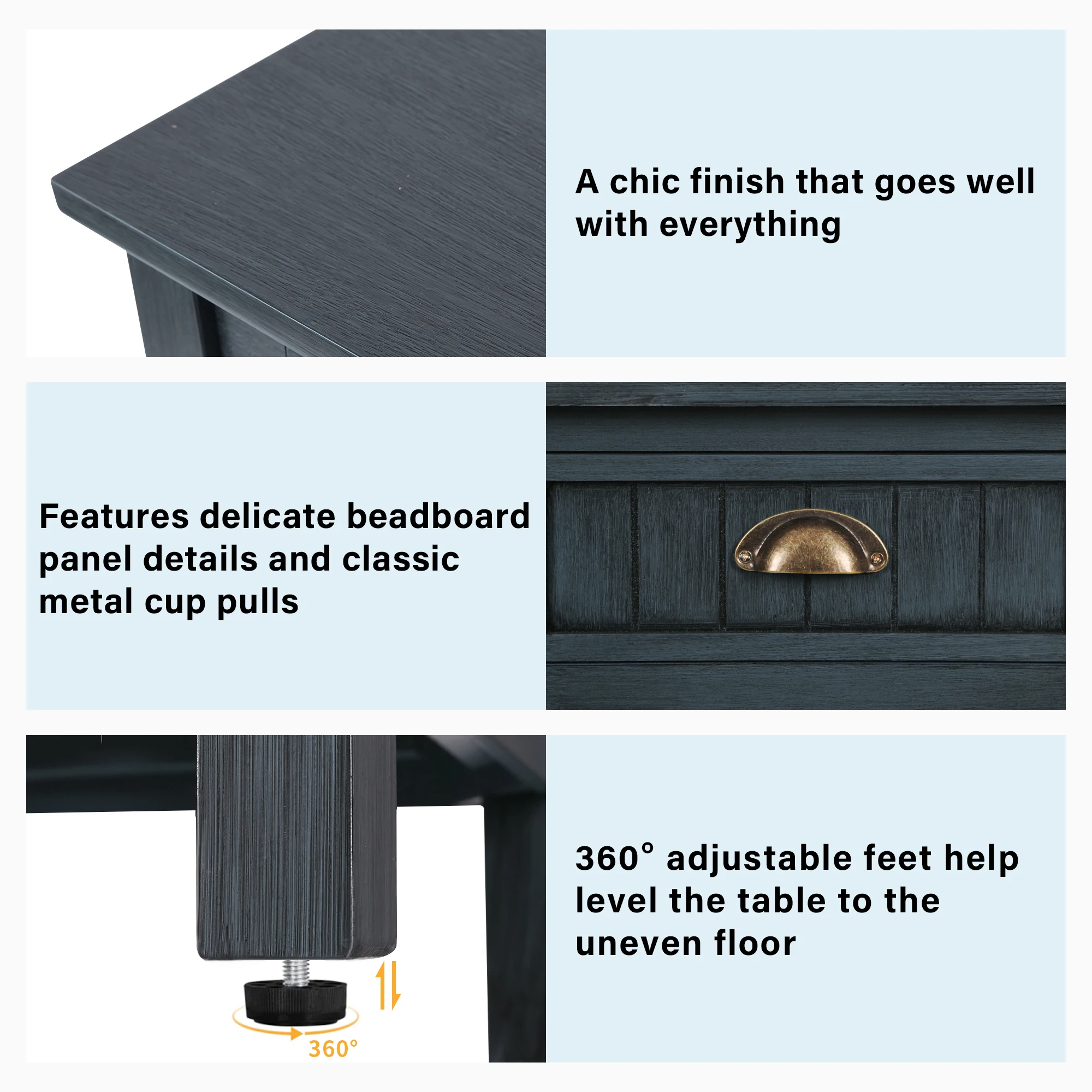 Entry Mudroom Furniture Vintage Nordic Style Multi Space Storage Cabinet Console Table