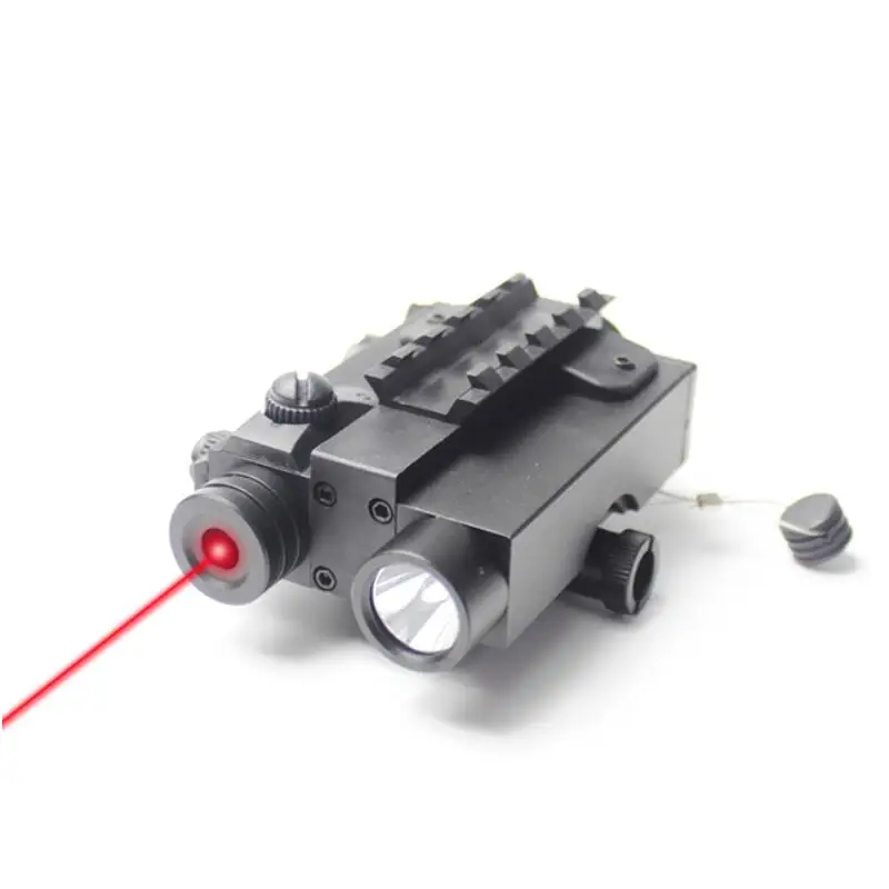 LASERSPEED Tactical Red Laser Sight with 225lm Flashlight Combo for Hunting Picatinny Rail Accessories