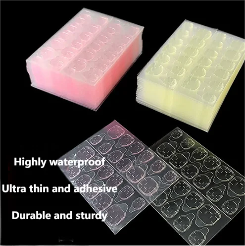 Strong adhesive nail jelly glue, 24 pieces of waterproof nail plate wearing nail jelly glue, increased jelly glue