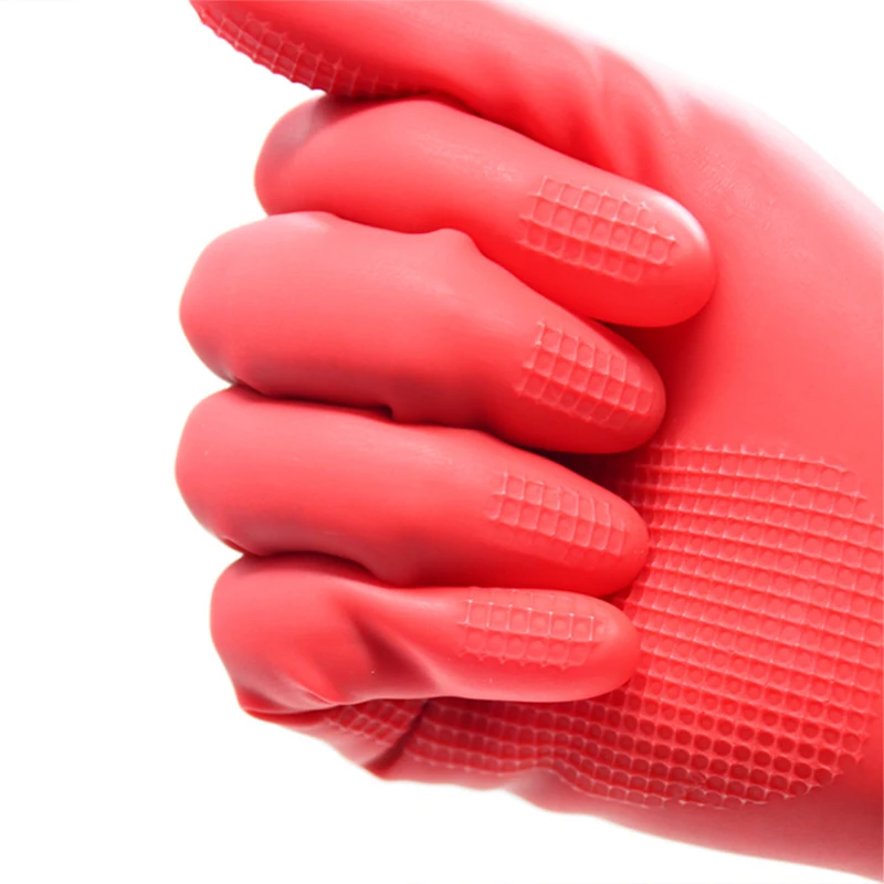 Colorful Kitchen Dishwashing  Cleaning Gloves Scrubber Magic Silicone Dishes Brush Washing Glove