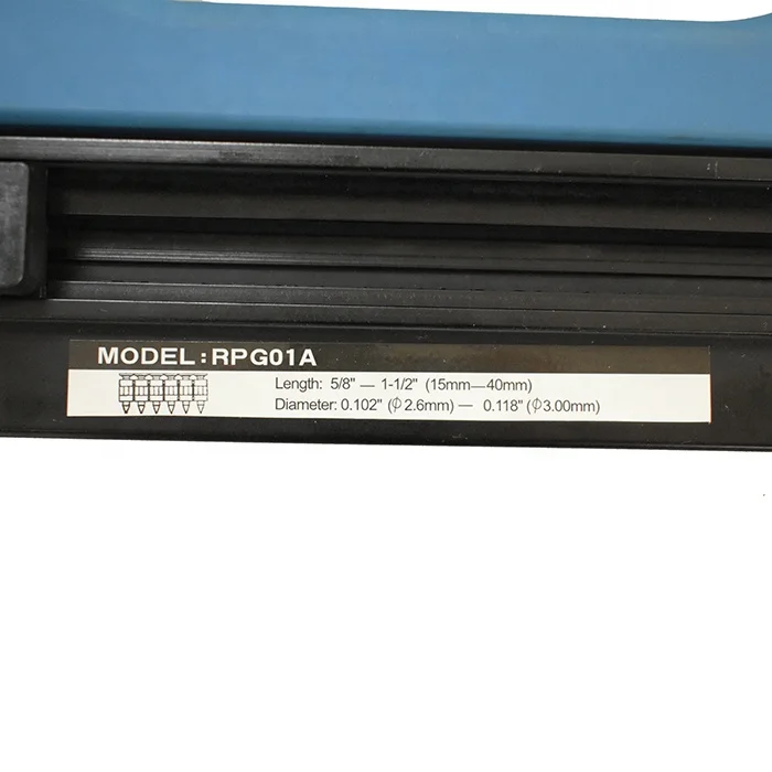 Portable Cordless Non Pneumatic Hot Sale Premium Quality Cordless Concrete Gas Nailer GSR40 Gas Nail Gun For Plastic Holder Collated Strip Nails