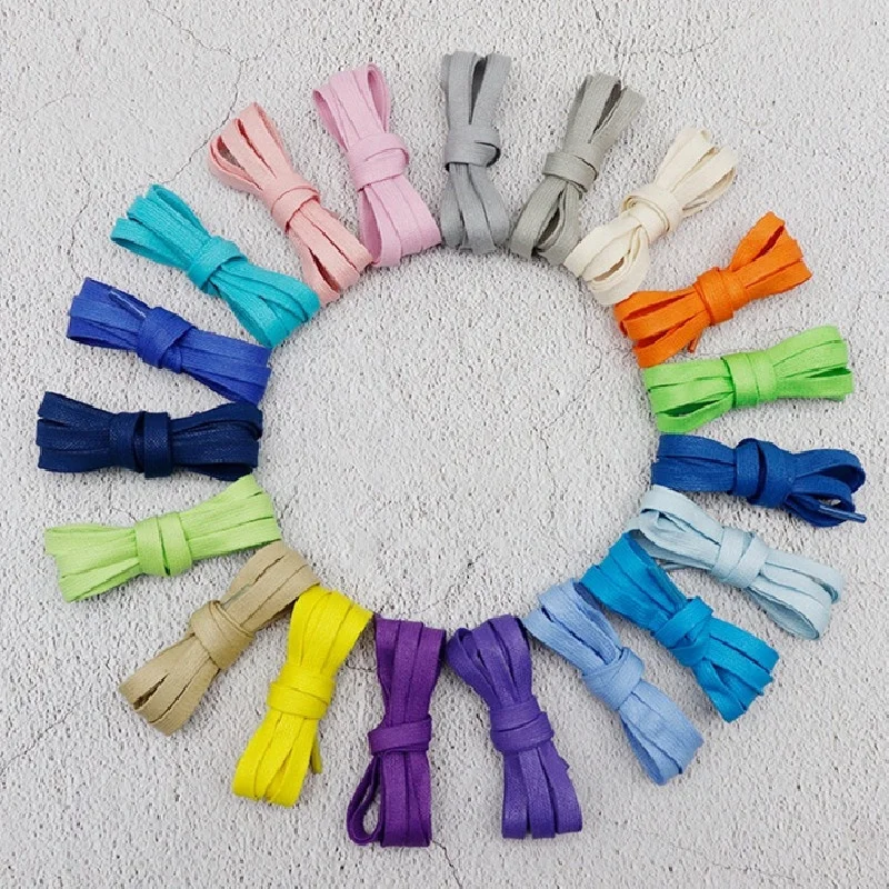 Fashion Flat Waxed Cotton Shoe Laces Unisex Boots Casual Sneakers Shoelace Leather Laces Shoes Boots Waterproof for Shoelaces