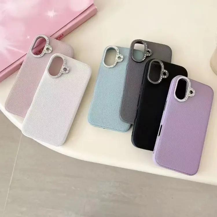 Роскошный однотонный чехол для телефона задняя крышка iPhone 16 15 Pro Max Diamond Edge 14 13