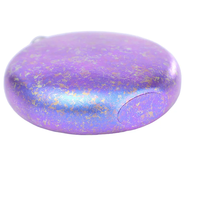 Customized 5oz Titanium Round Portable Pocket Alcohol Whiskey Liquor Bottle Wine Bottle Pot Flagon Hip Flasks