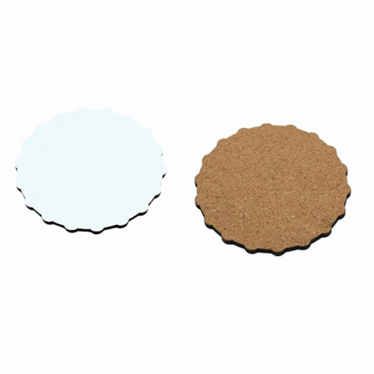 DIY custom printing round square tea drink coaster sets wholesale blank sublimation wooden mdf no-slip coasters