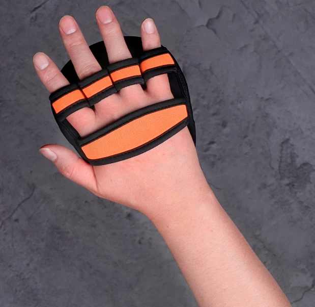 Premium Neoprene Grip Pads with Flexible Rubber Palm Non Slip Comfortable 3 Finger Loop Protects from Calluses and Tears